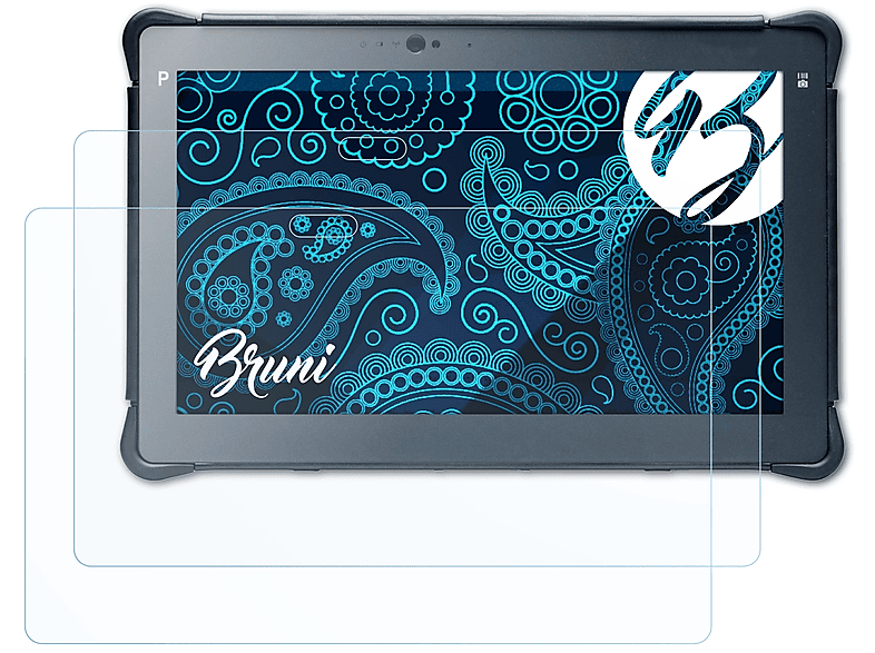 BRUNI 2x Basics-Clear Schutzfolie(für Durabook R11 Tablet)