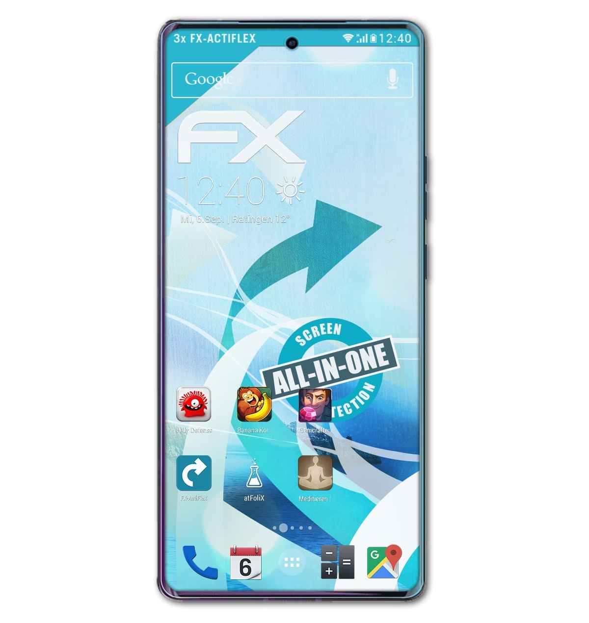 FX-ActiFleX 3x (2023)) Motorola Displayschutz(für ATFOLIX Edge+