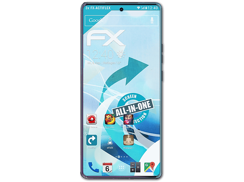 (2023)) 3x Displayschutz(für Motorola ATFOLIX Edge+ FX-ActiFleX