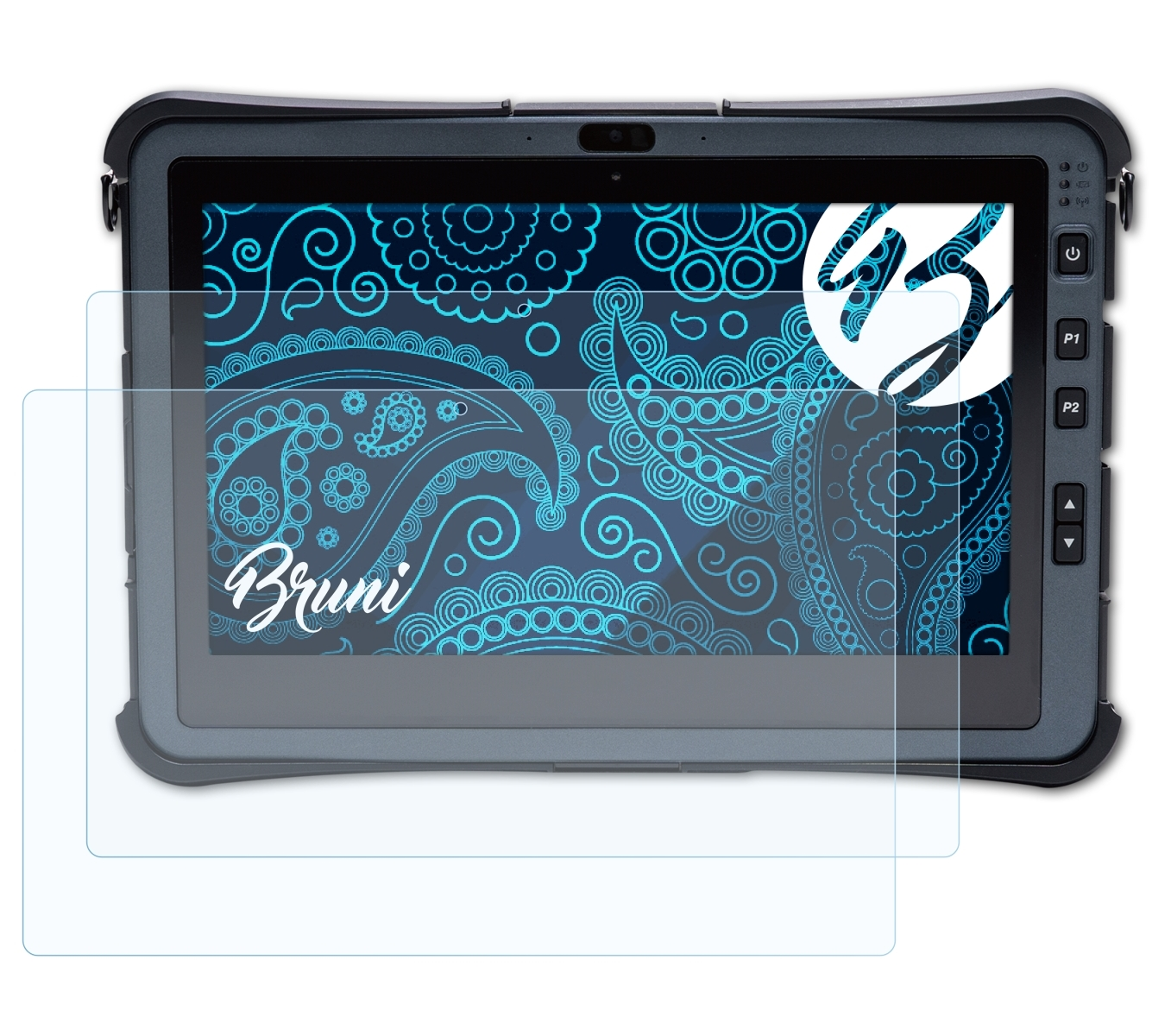 BRUNI 2x Basics-Clear Schutzfolie(für Durabook U11I Tablet)