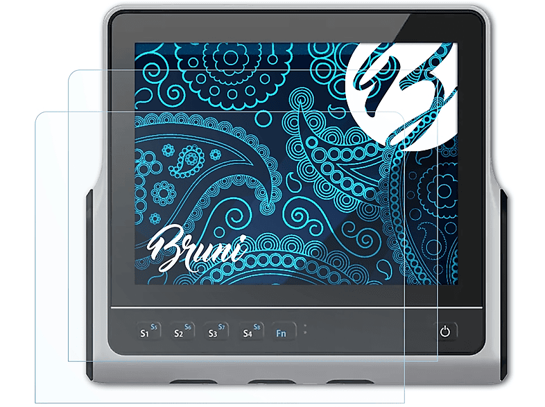 BRUNI 2x Schutzfolie(für ads-tec VMT9012) Basics-Clear