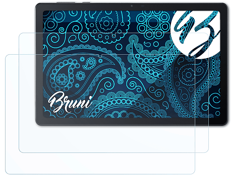 BRUNI 2x Basics-Clear Schutzfolie(für Acer Iconia Tab P10)