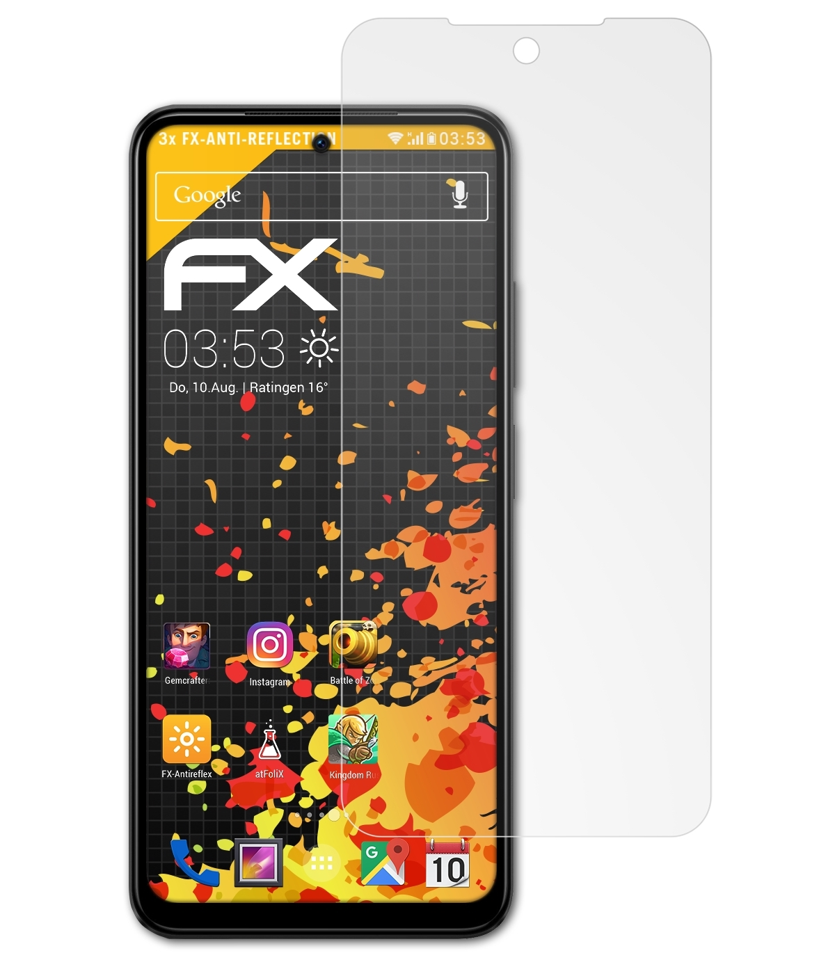 ATFOLIX 3x FX-Antireflex Note Xiaomi 12S) Redmi Displayschutz(für