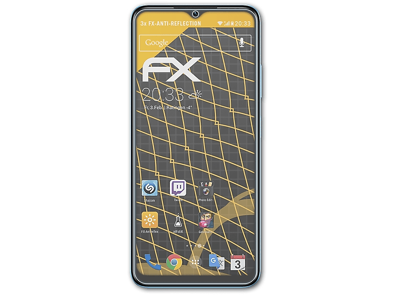 ATFOLIX 3x FX-Antireflex Displayschutz(für Infinix 30i) Hot
