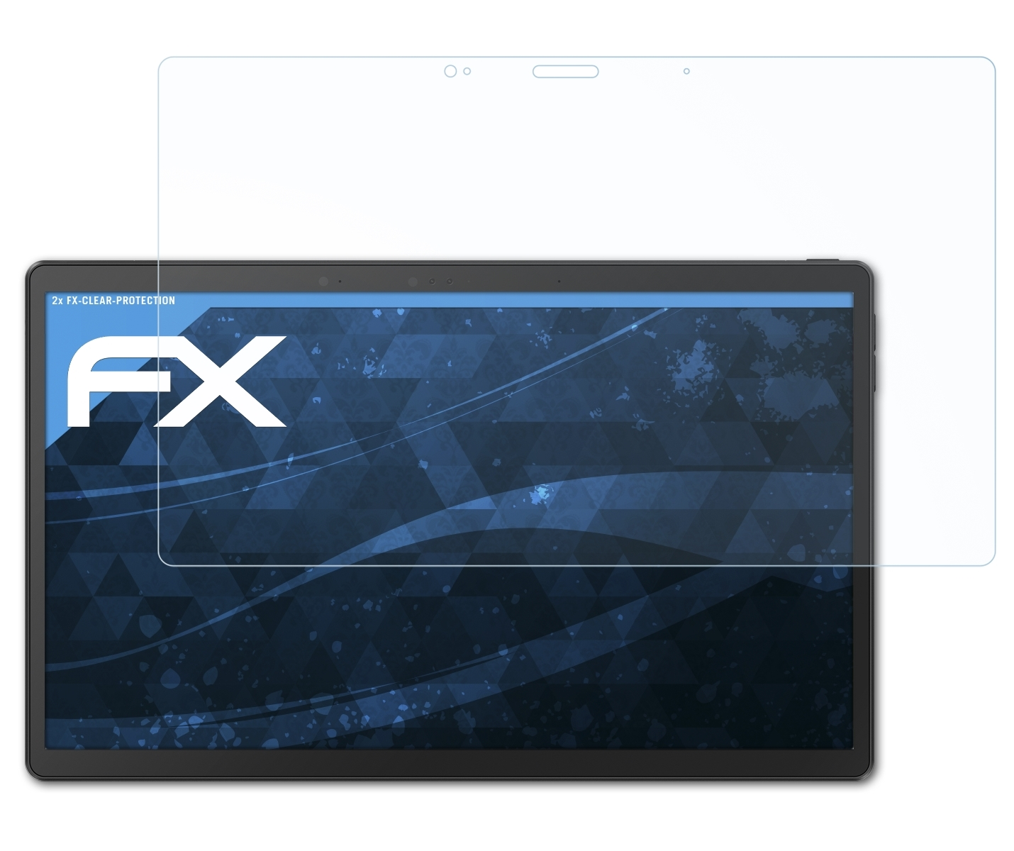 Displayschutz(für ATFOLIX OLED FX-Clear (T3304)) 2x Asus Vivobook Slate 13