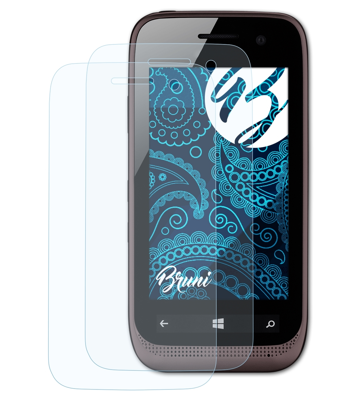 BRUNI 2x Basics-Clear Schutzfolie(für EF400) Bluebird