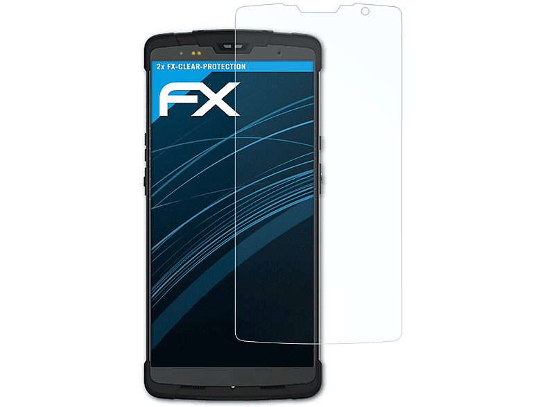ATFOLIX 2x FX-Clear Displayschutz(für Newland SD55L Lynx II)