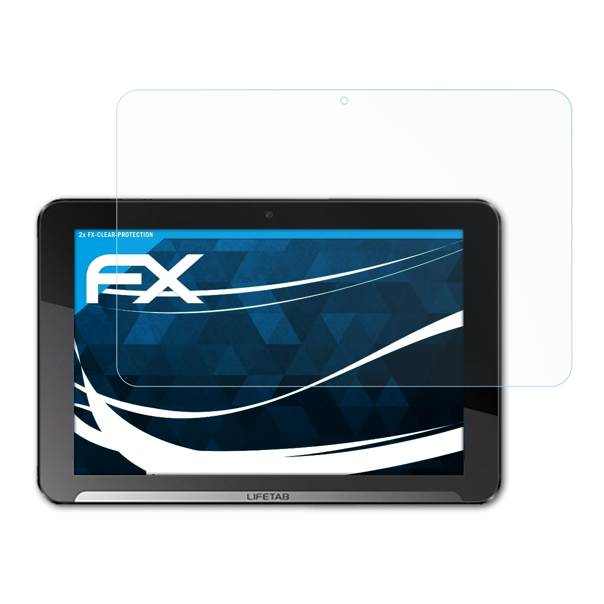 ATFOLIX 2x FX-Clear Displayschutz(für (MD99192)) E10311 LIFETAB Medion