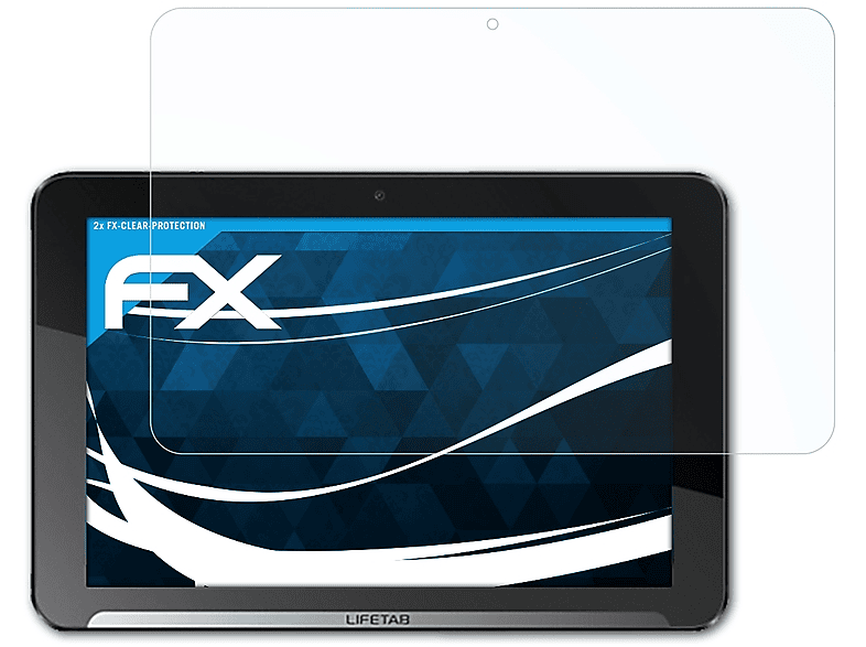 ATFOLIX 2x FX-Clear Displayschutz(für (MD99192)) E10311 Medion LIFETAB
