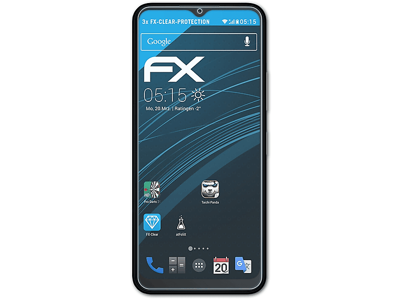 ATFOLIX C32) Nokia FX-Clear Displayschutz(für 3x