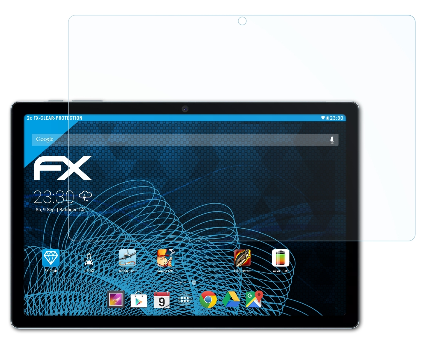 ATFOLIX 2x FX-Clear Displayschutz(für 15 Pro) Blackview Tab