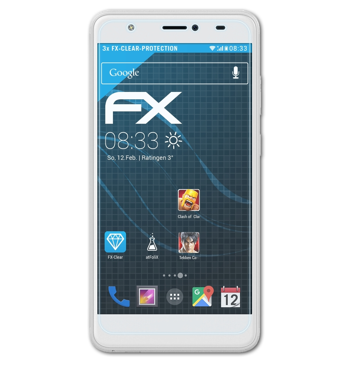 ATFOLIX Studio FX-Clear J8) BLU 3x Displayschutz(für