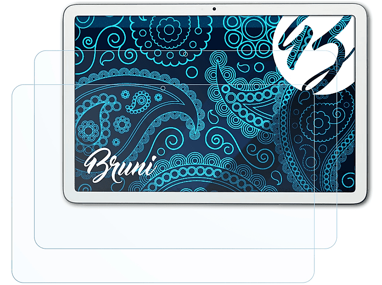 BRUNI 2x Basics-Clear Schutzfolie(für Google Pixel Tablet)