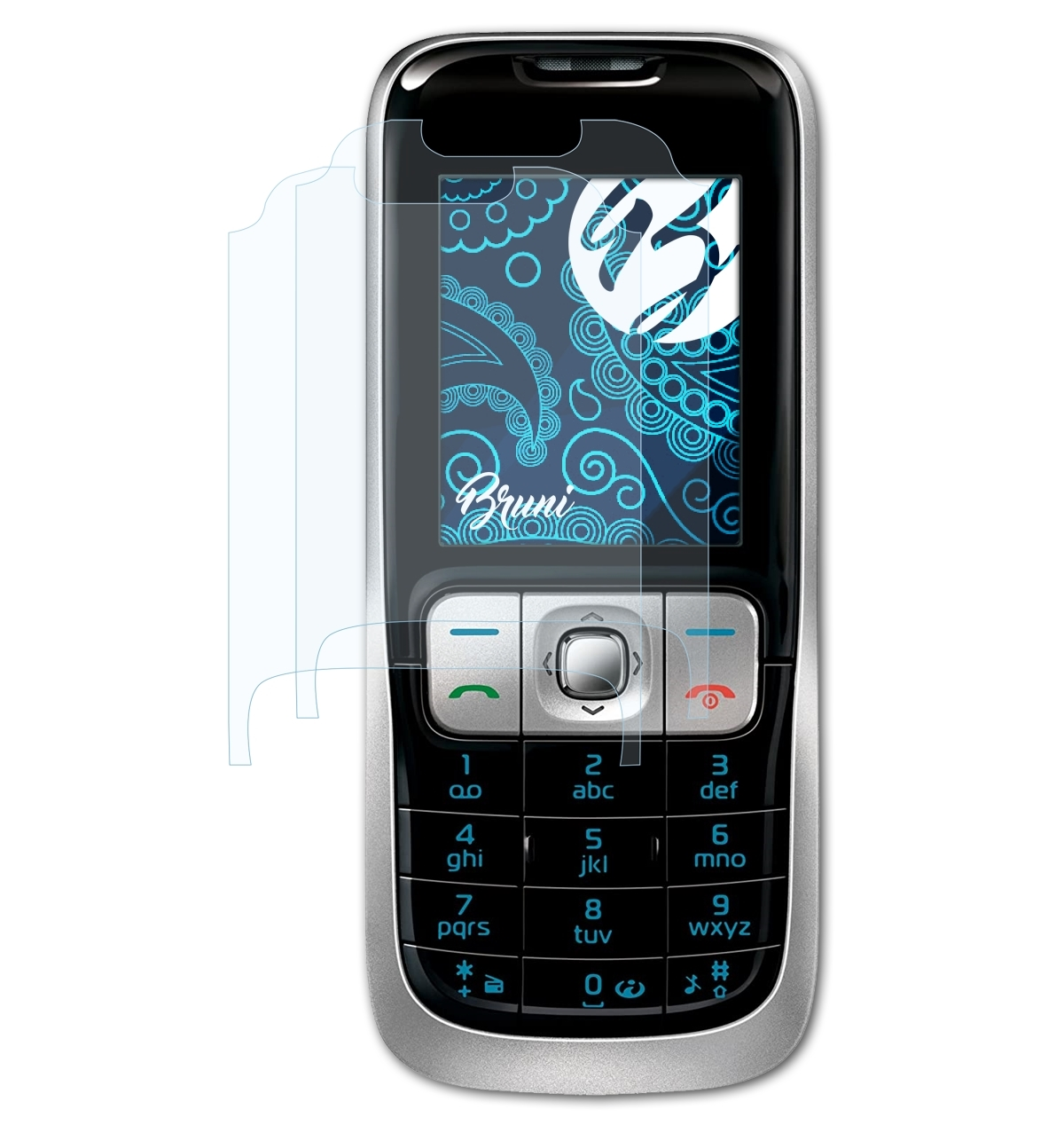BRUNI 2x Basics-Clear Schutzfolie(für Nokia 2630)