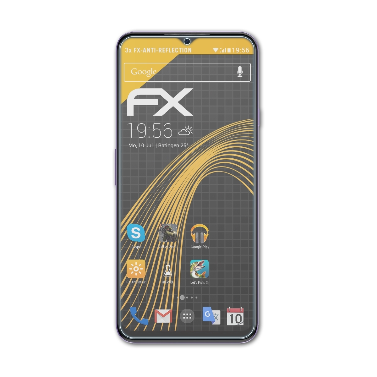 ATFOLIX 3x FX-Antireflex Cubot Displayschutz(für P80)