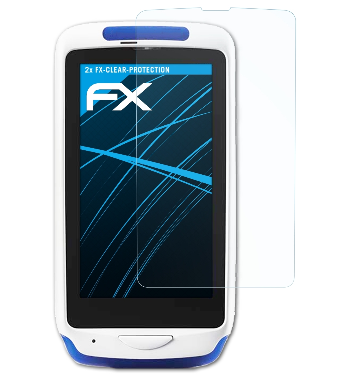 ATFOLIX 2x Displayschutz(für Datalogic 22) Touch Joya FX-Clear