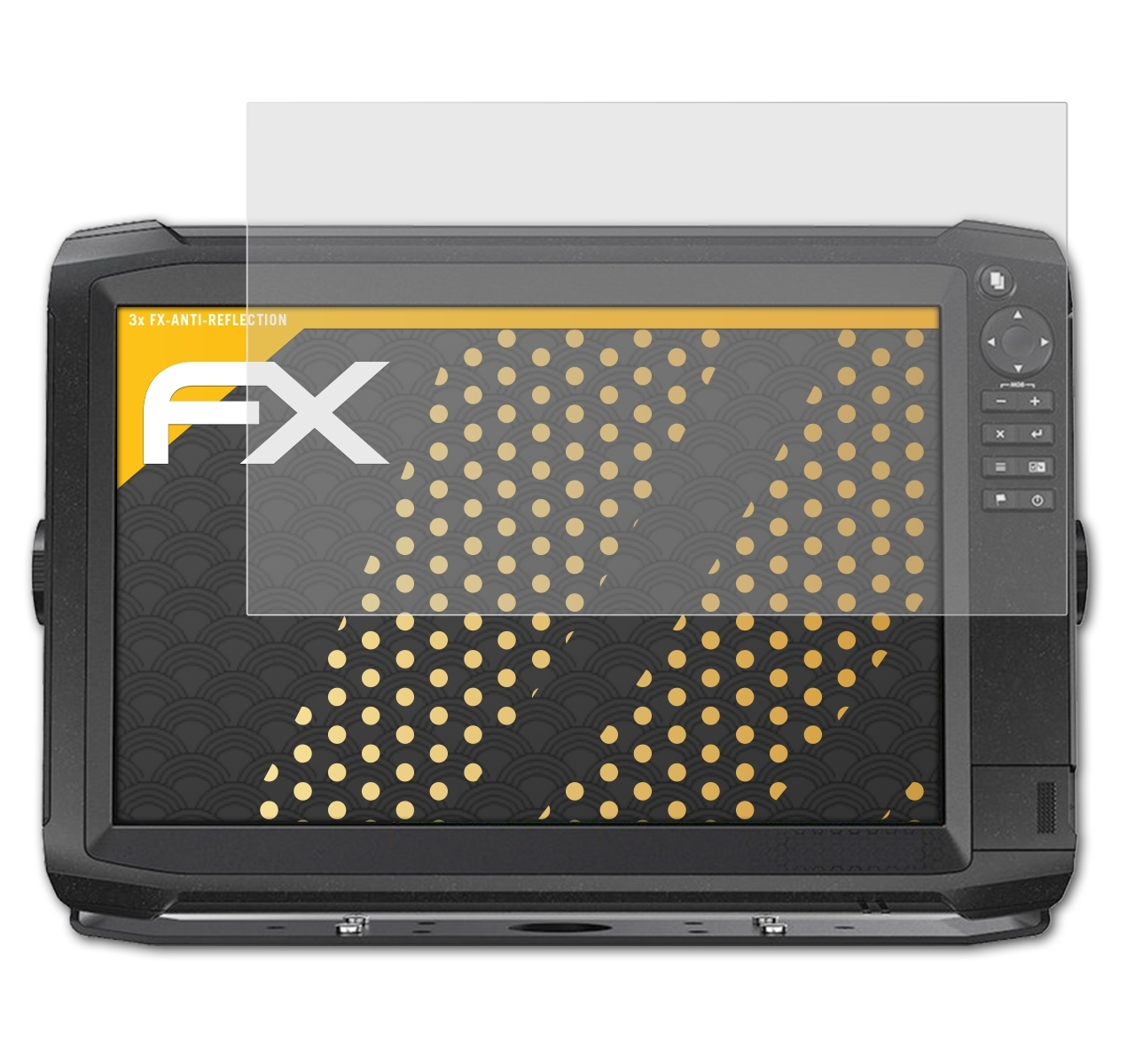 HDS 3x ATFOLIX 12) Displayschutz(für Carbon Lowrance FX-Antireflex