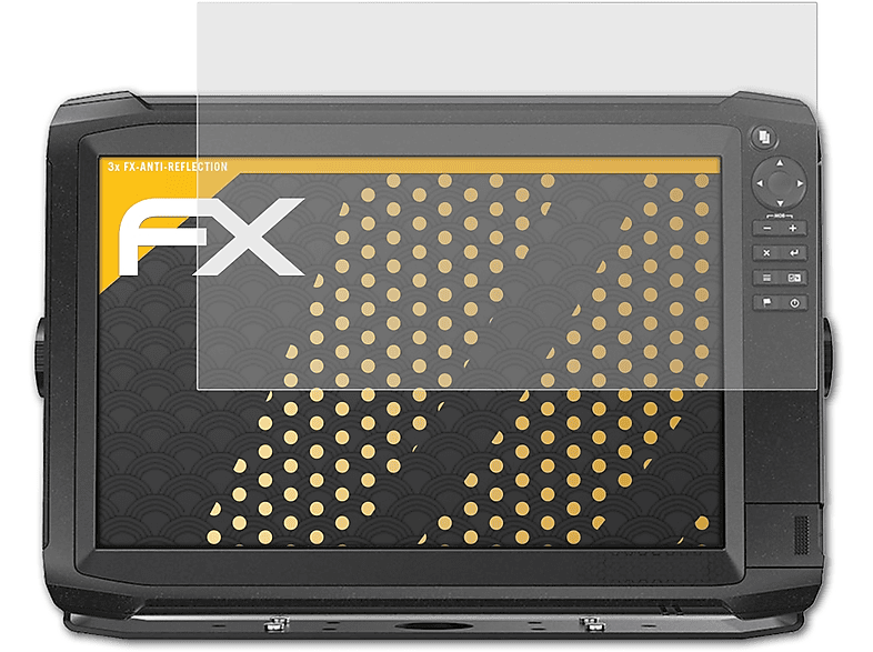 ATFOLIX 3x FX-Antireflex Displayschutz(für HDS Lowrance 12) Carbon