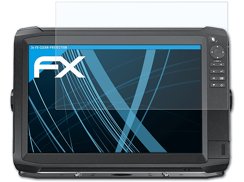 ATFOLIX 3x FX-Clear Displayschutz(für Lowrance HDS Carbon 12) | Navi-Taschen & -Schutzfolien