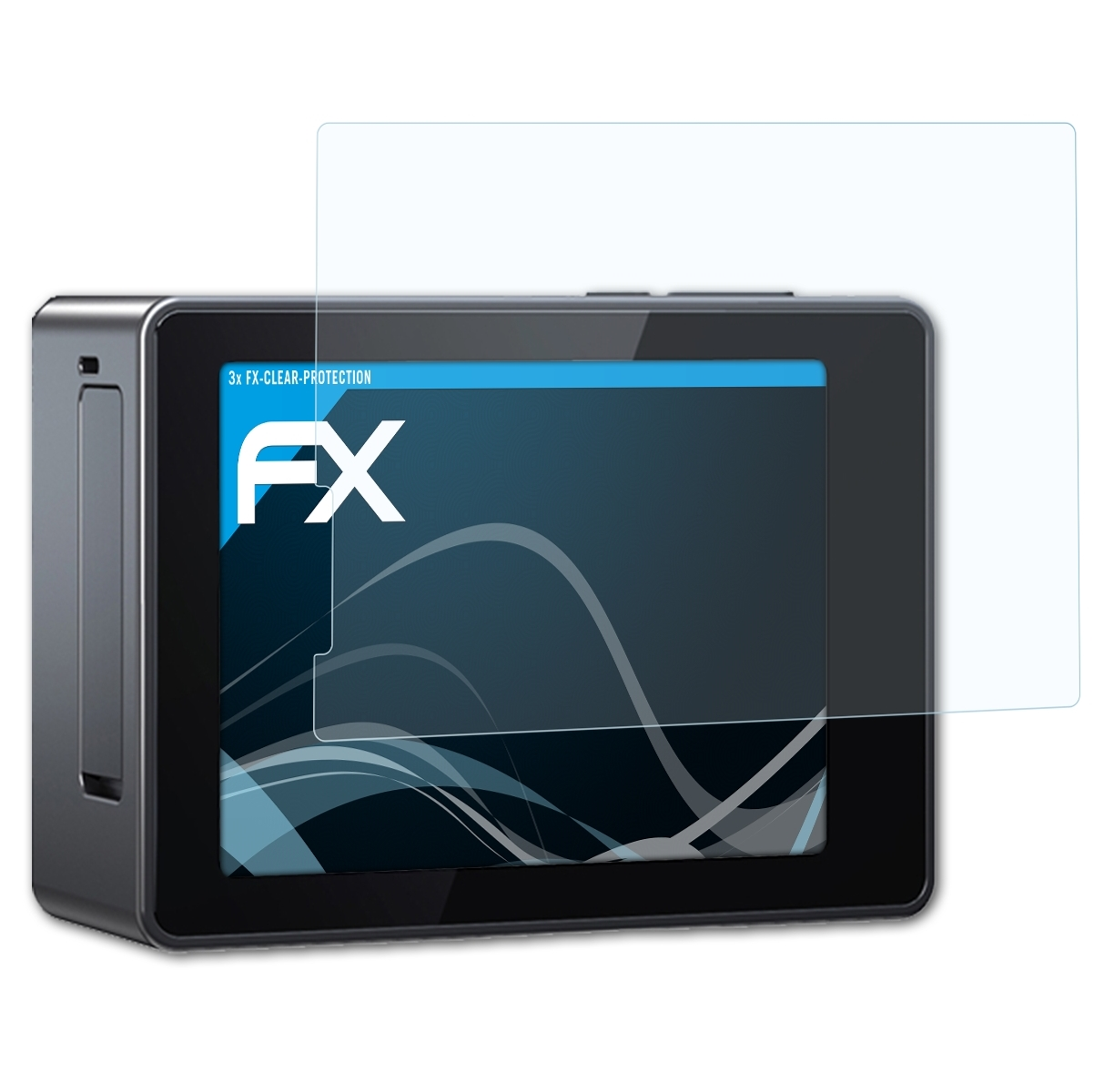 ATFOLIX 3x FX-Clear Displayschutz(für Apeman A80)