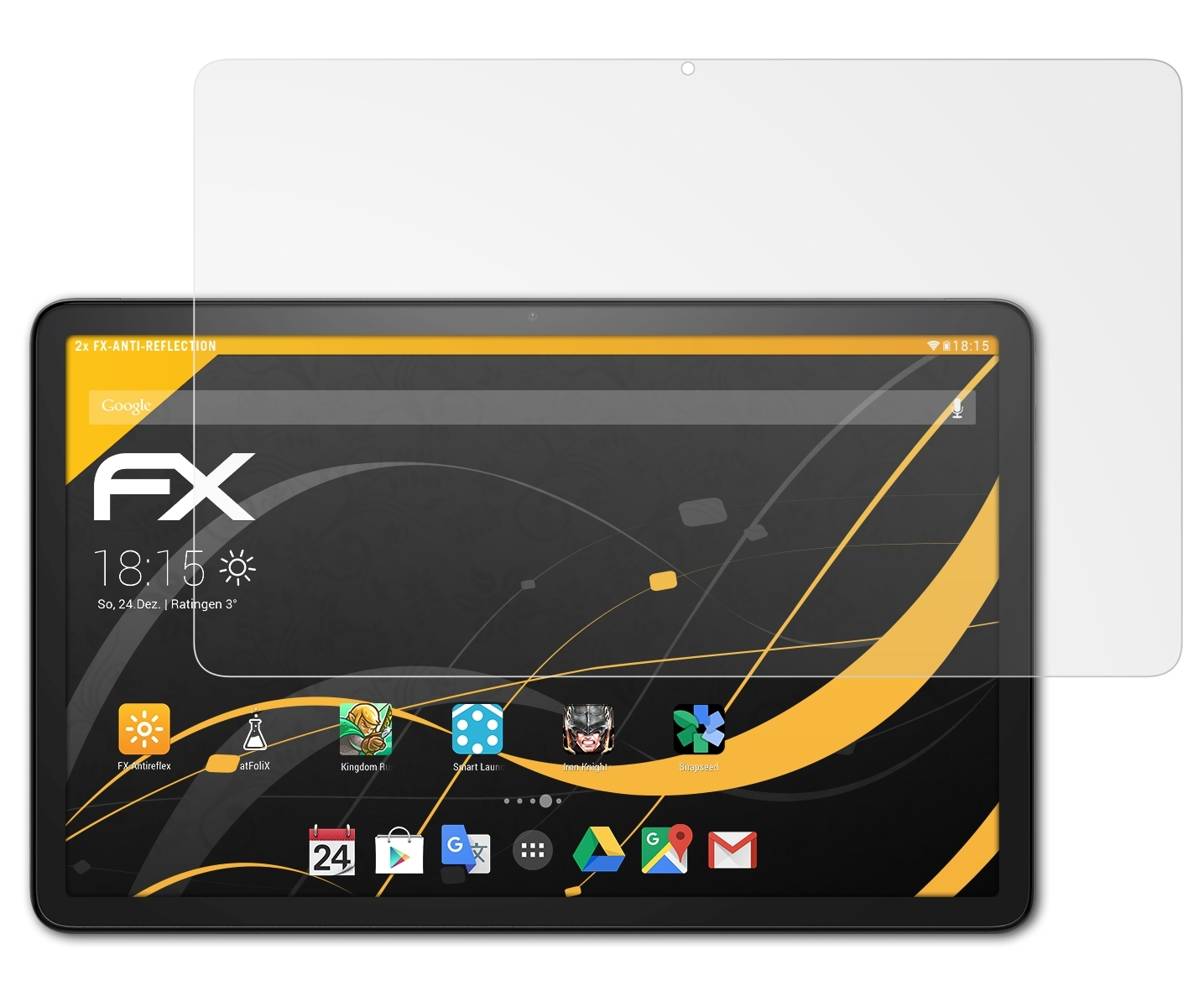 ATFOLIX 2x FX-Antireflex Displayschutz(für Amazon 11) Max Fire