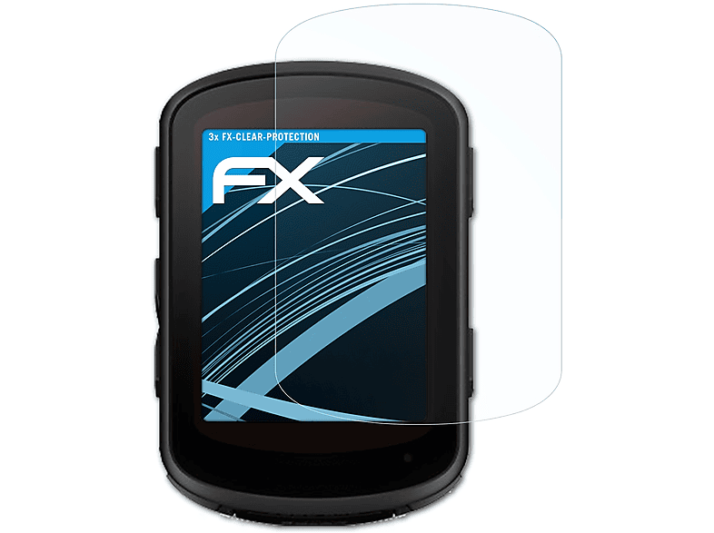 ATFOLIX 3x FX-Clear Displayschutz(für Garmin Edge 840)