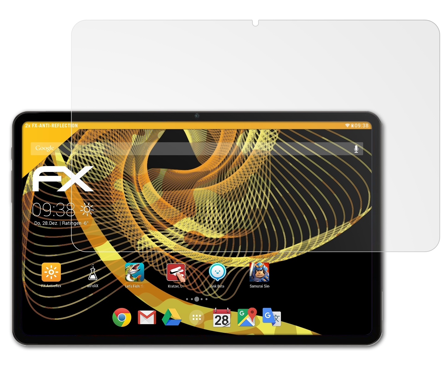 ATFOLIX 2x FX-Antireflex Displayschutz(für Teclast T40s)