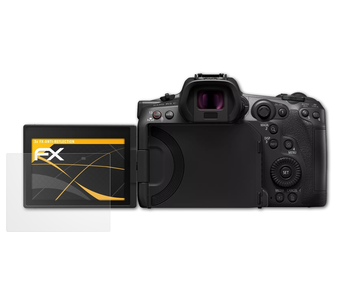 C) R5 ATFOLIX FX-Antireflex Displayschutz(für Canon EOS 3x