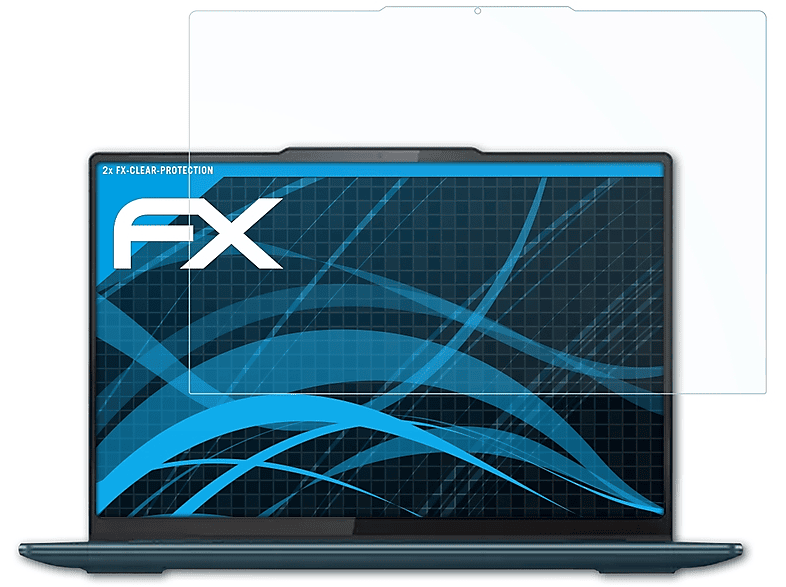 ATFOLIX 2x FX-Clear Displayschutz(für Lenovo Yoga Pro 9i (Gen 8 14 Inch))