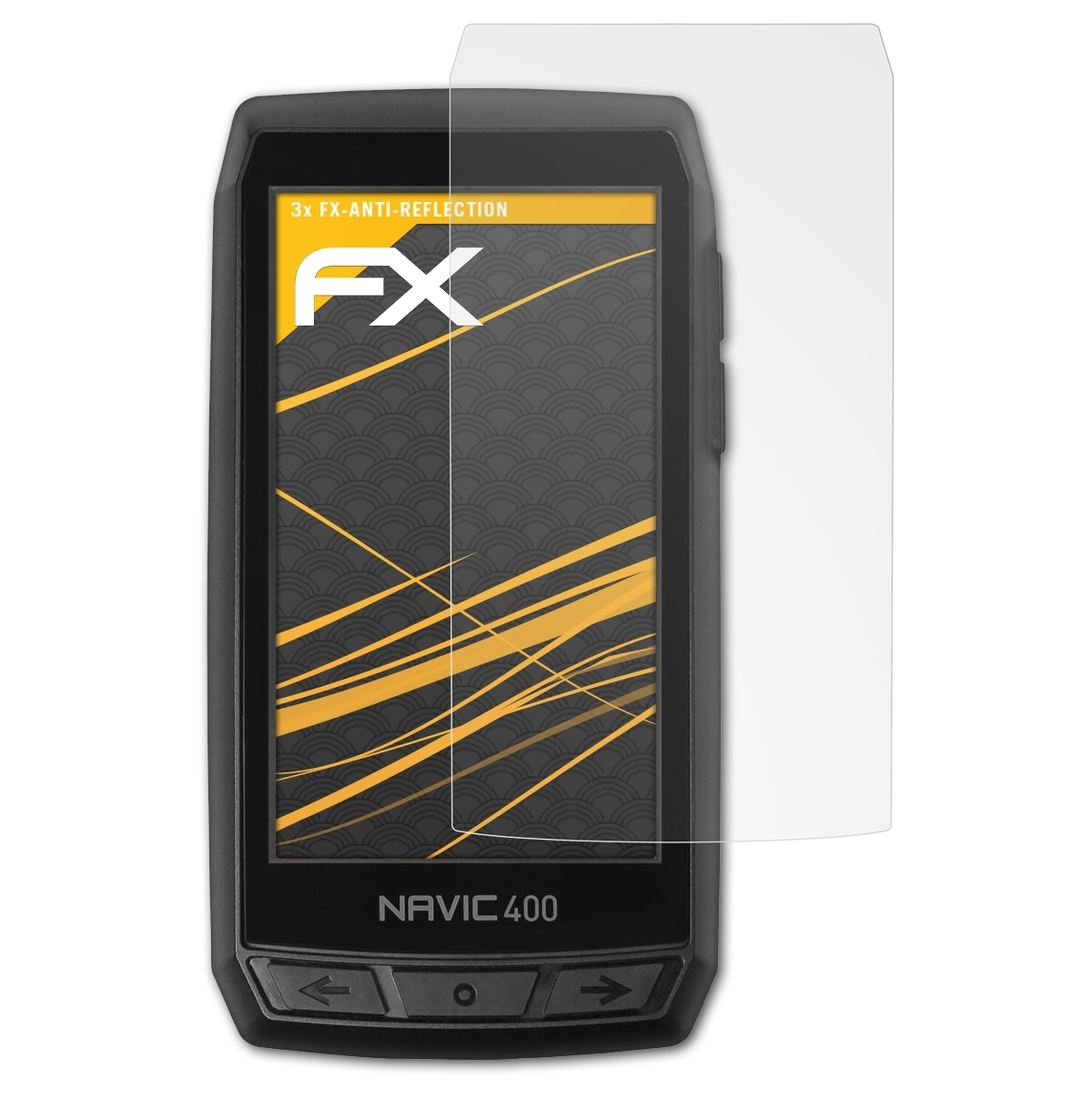 ATFOLIX 3x FX-Antireflex Displayschutz(für CicloSport 400) Navic