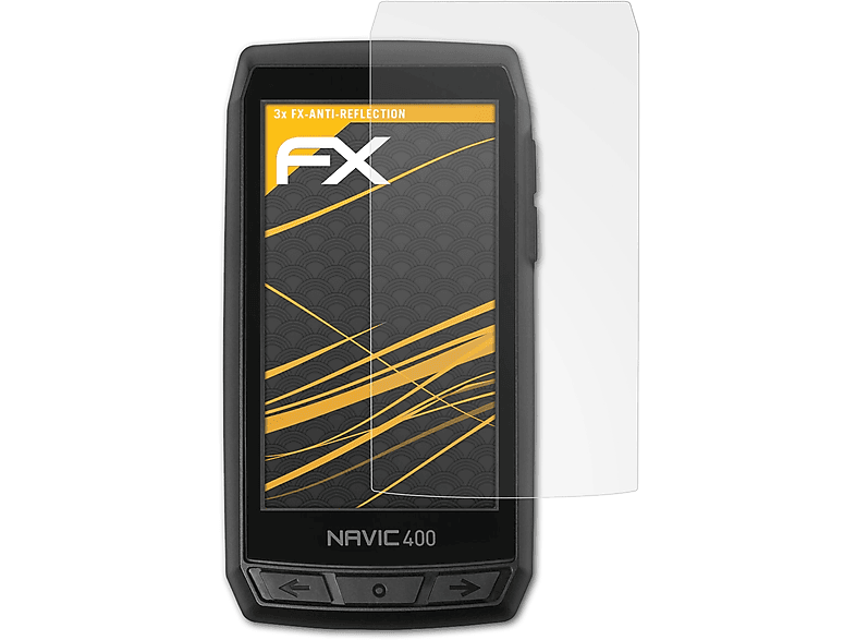 CicloSport FX-Antireflex Navic ATFOLIX Displayschutz(für 3x 400)