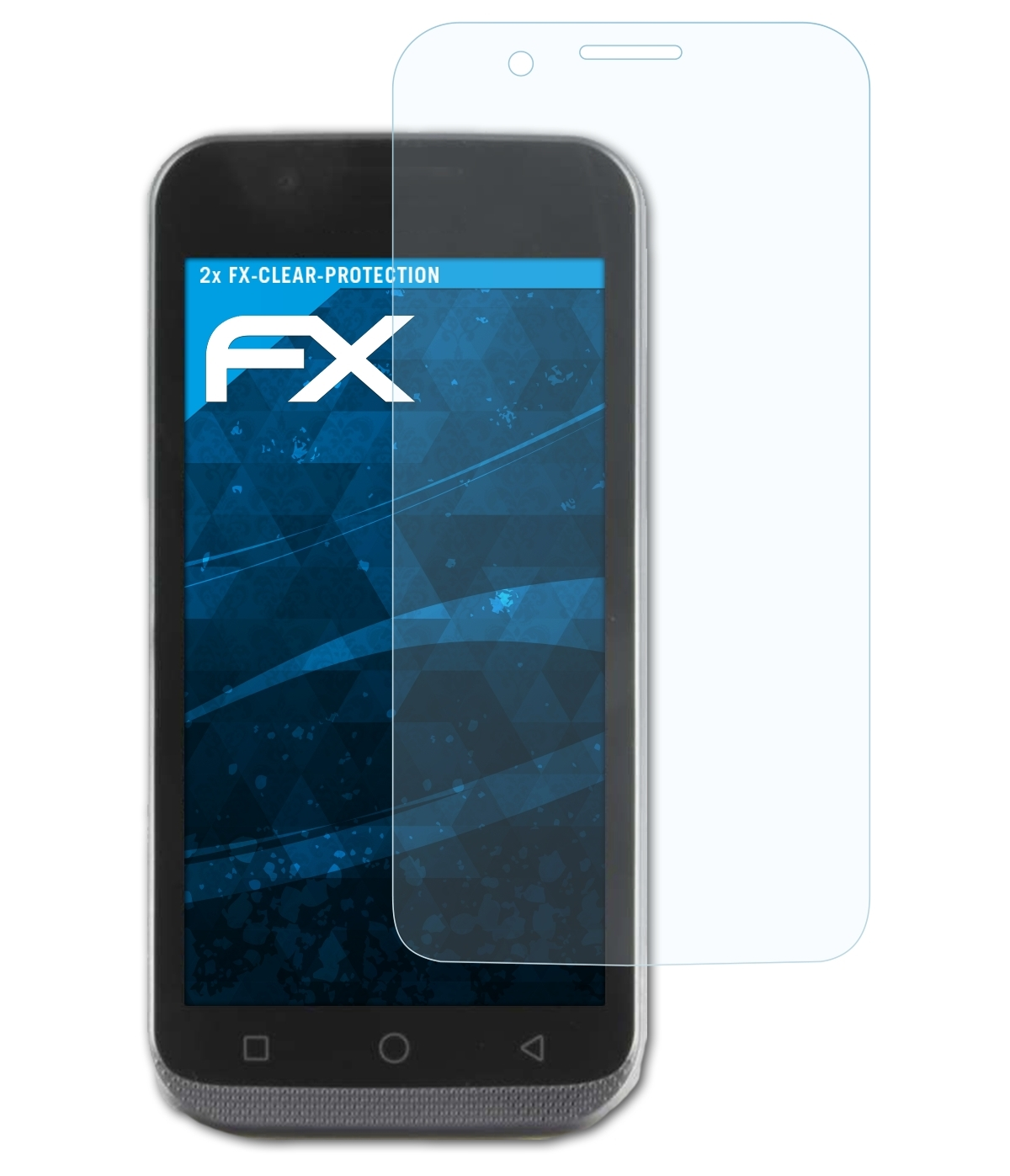 ATFOLIX 2x FX-Clear Displayschutz(für Bluebird EF500)