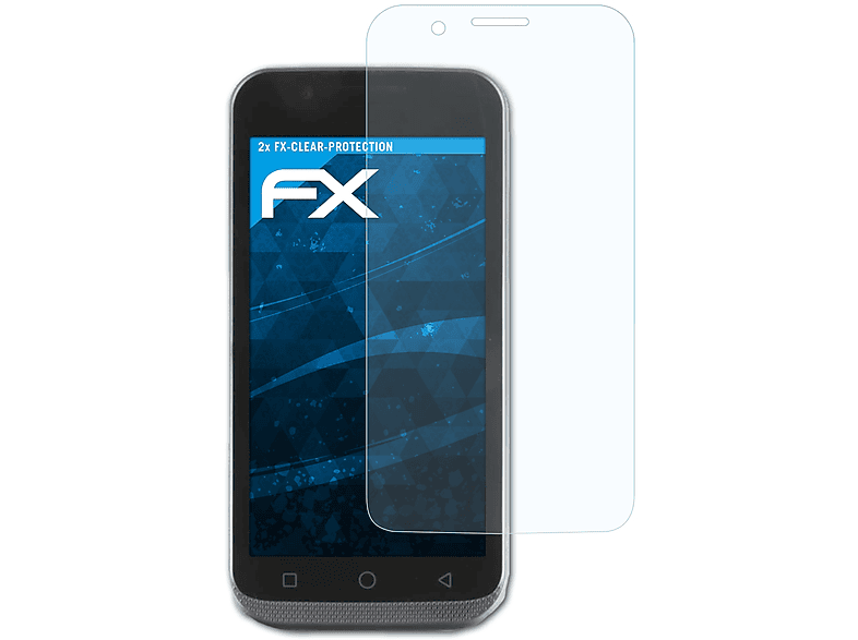 ATFOLIX 2x FX-Clear Displayschutz(für Bluebird EF500)