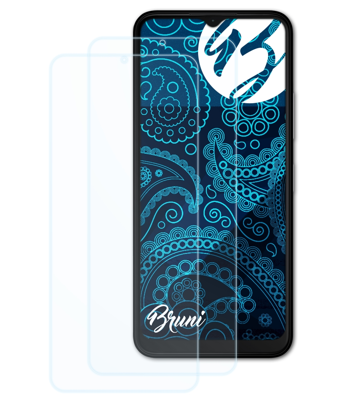 BRUNI 2x Basics-Clear Nokia C32) Schutzfolie(für