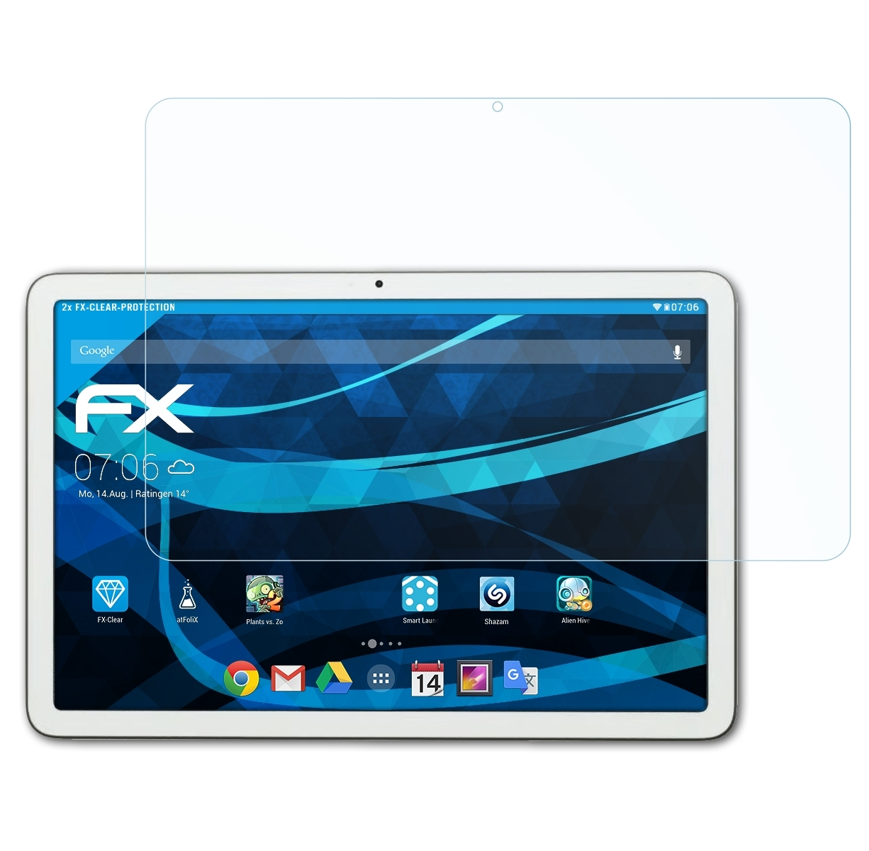 Displayschutz(für FX-Clear 2x Google Pixel Tablet) ATFOLIX