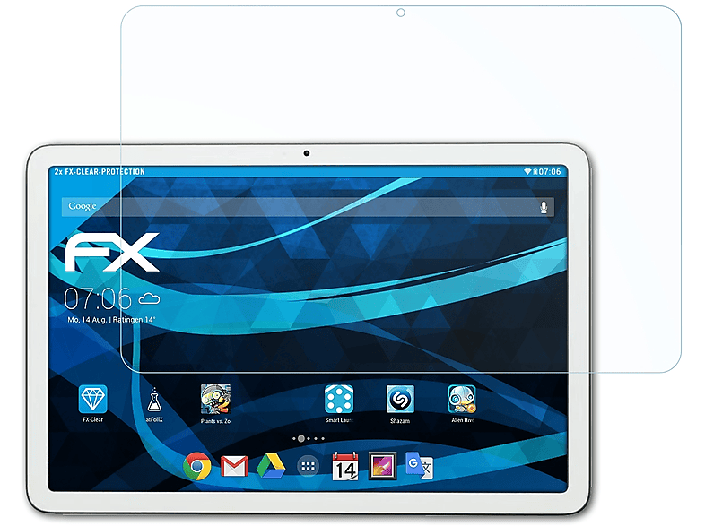 ATFOLIX 2x FX-Clear Displayschutz(für Google Pixel Tablet)
