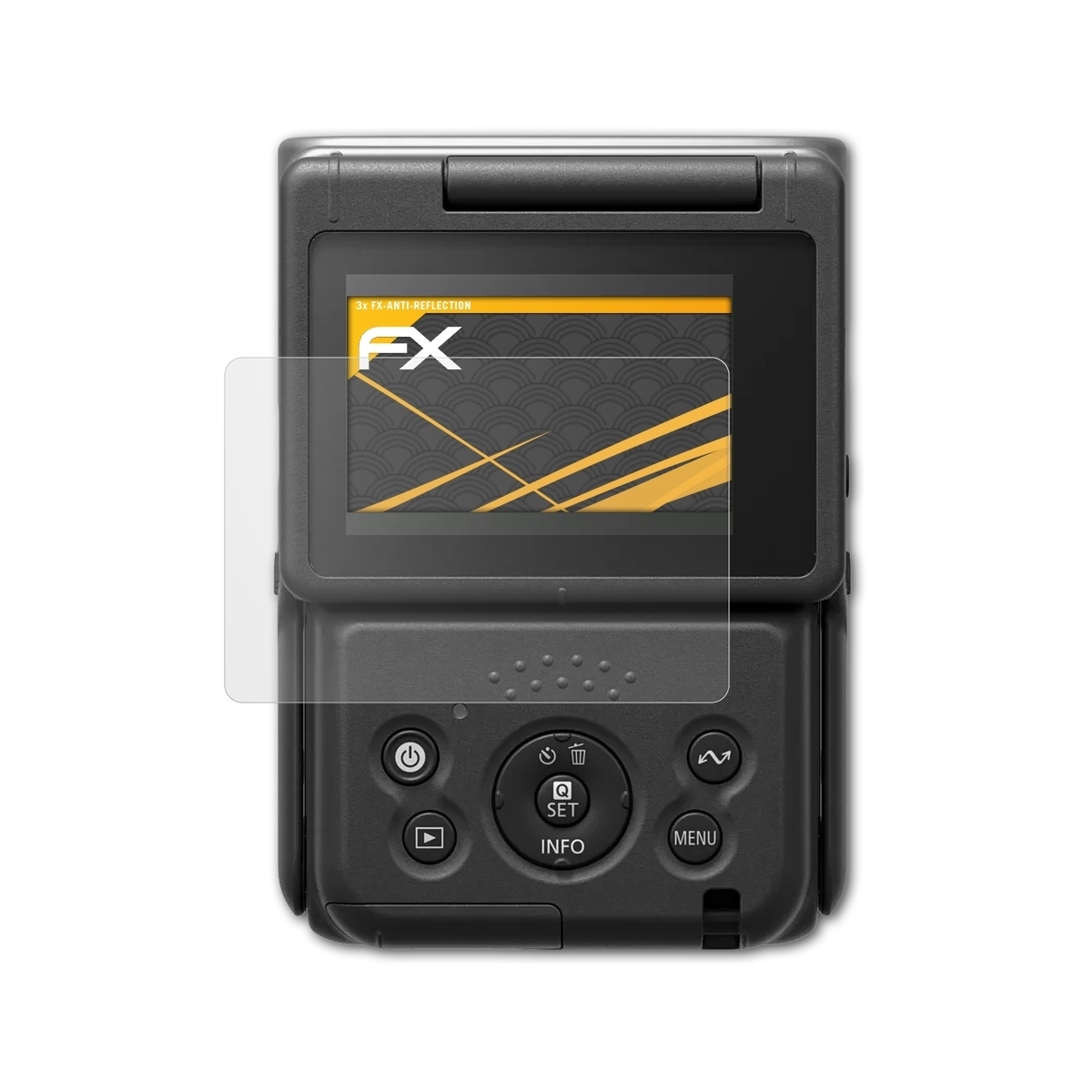 PowerShot FX-Antireflex Displayschutz(für V10) ATFOLIX Canon 3x