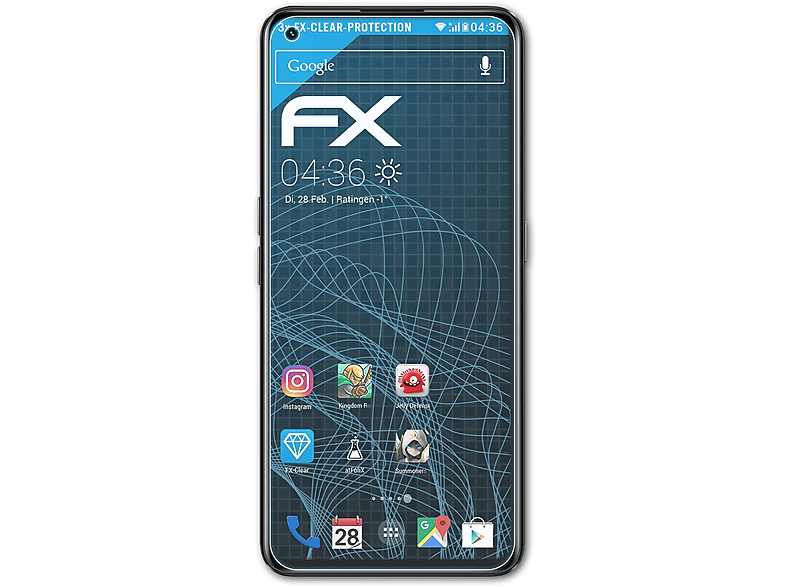 ATFOLIX 3x FX-Clear Displayschutz(für Realme GT Neo 3T)