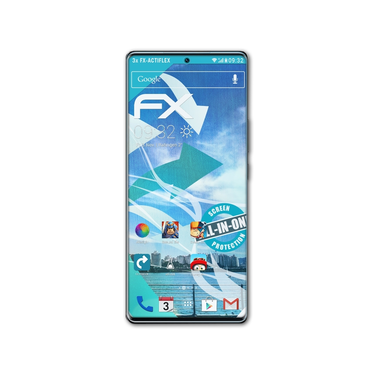 ATFOLIX Displayschutz(für Pro) A41 3x ZTE Axon FX-ActiFleX