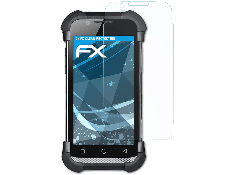 ATFOLIX 2x FX-Clear Displayschutz(für Bluebird EF501R)