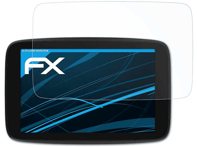 ATFOLIX 3x FX-Clear Displayschutz(für TomTom GO Camper Max)