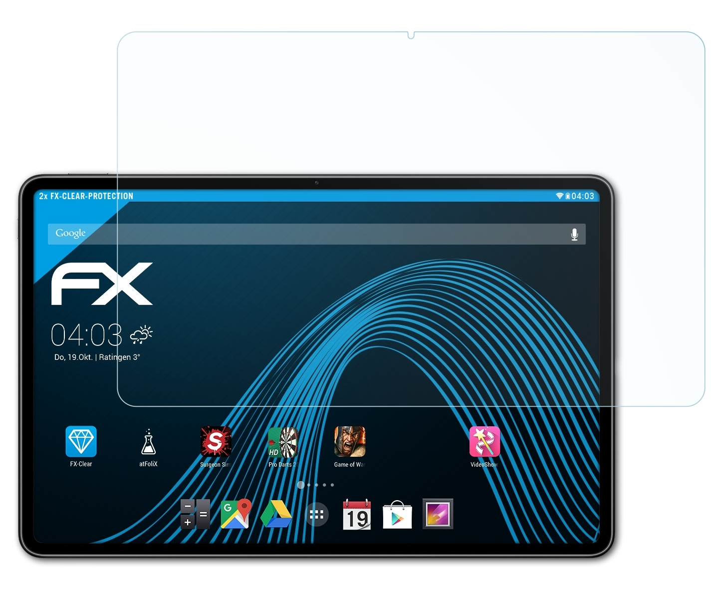 ATFOLIX 2x FX-Clear Displayschutz(für 11 MatePad (2023)) Huawei