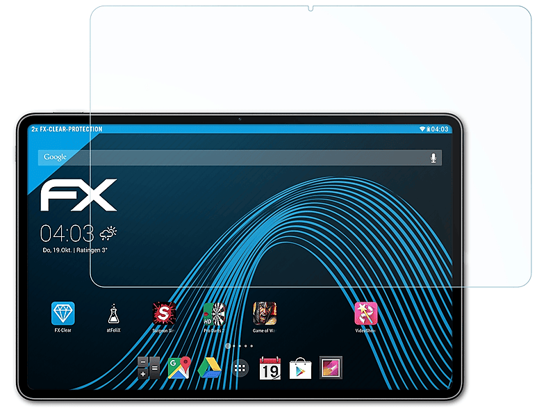 ATFOLIX 2x FX-Clear Displayschutz(für Huawei (2023)) MatePad 11