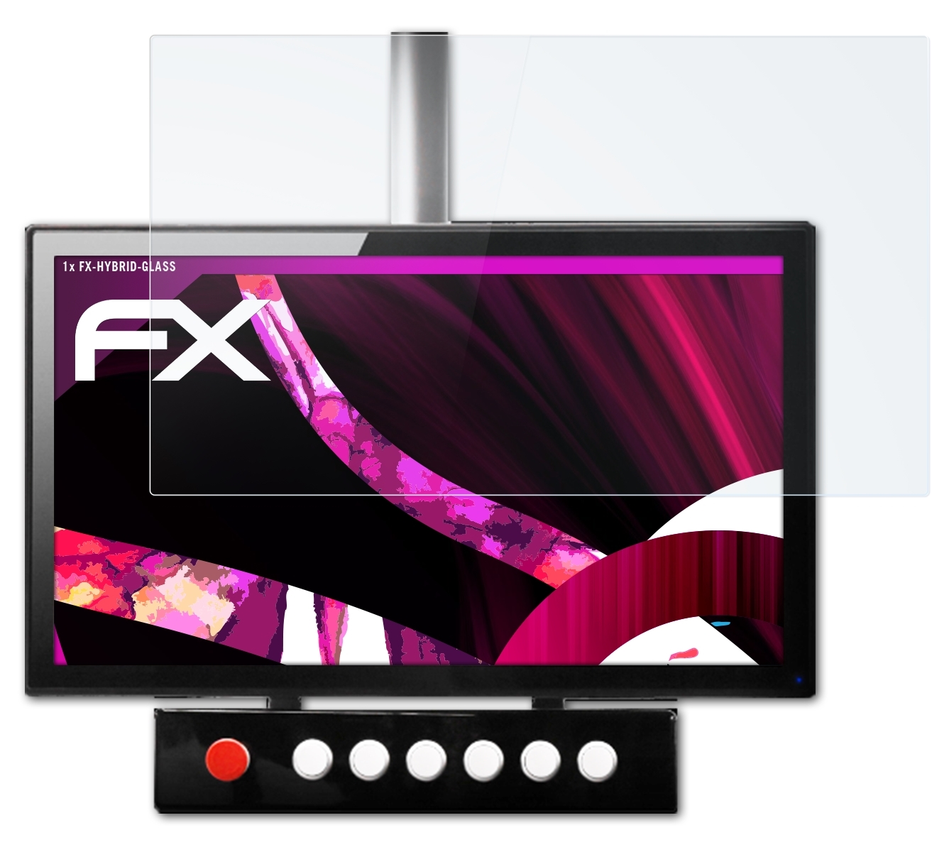ATFOLIX FX-Hybrid-Glass ads-tec Schutzglas(für MMT8024)