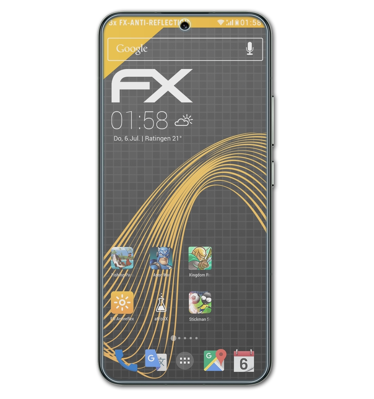 ATFOLIX 3x FX-Antireflex 13) Xiaomi Displayschutz(für