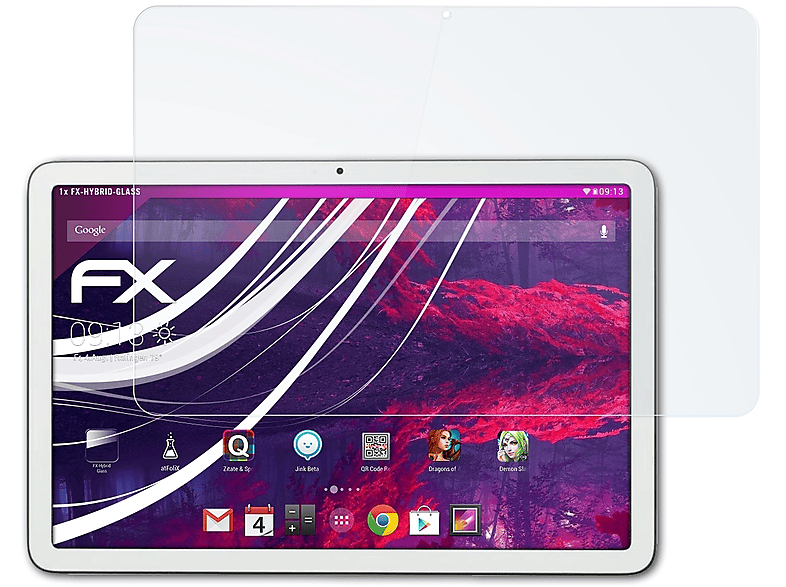 ATFOLIX FX-Hybrid-Glass Pixel Schutzglas(für Google Tablet)