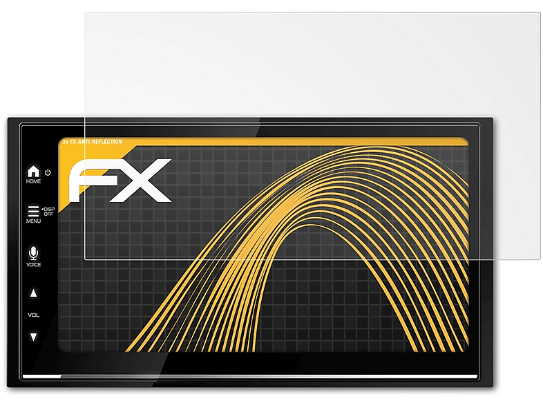 ATFOLIX 3x FX-Antireflex Kenwood Displayschutz(für DMX7722DABS)