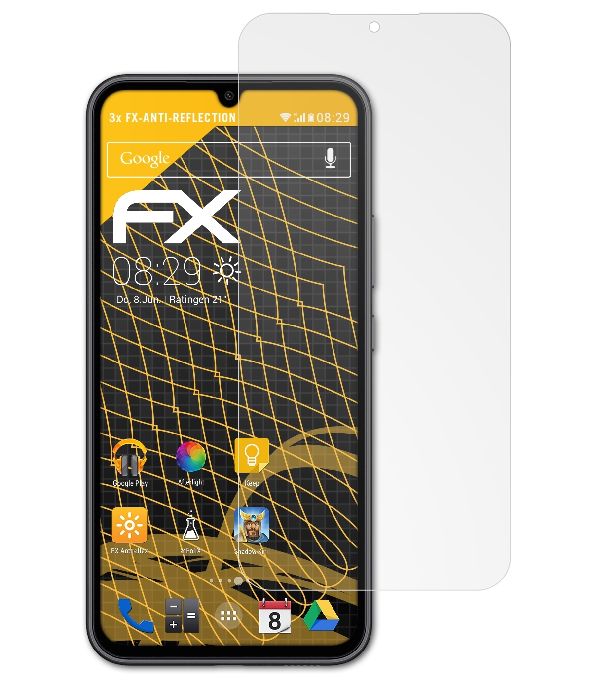 ATFOLIX 3x FX-Antireflex Displayschutz(für 5G) Samsung Galaxy A34