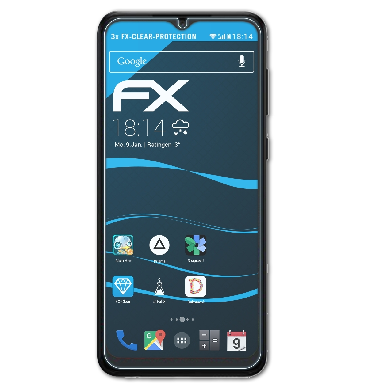 ATFOLIX 3x FX-Clear Displayschutz(für Samsung Galaxy A04 (2022))