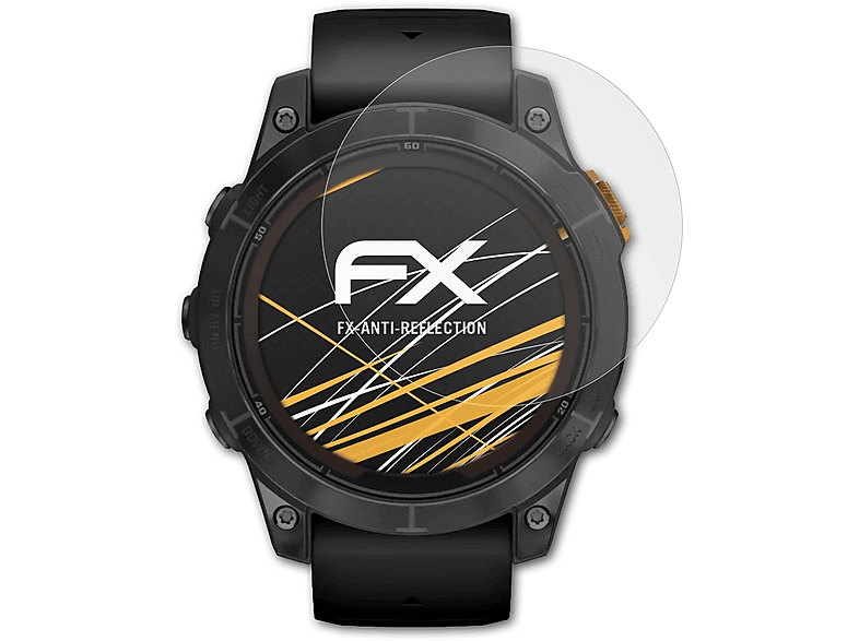 ATFOLIX 3x FX-Antireflex Displayschutz(für Garmin Fenix 7 Pro (47 mm))
